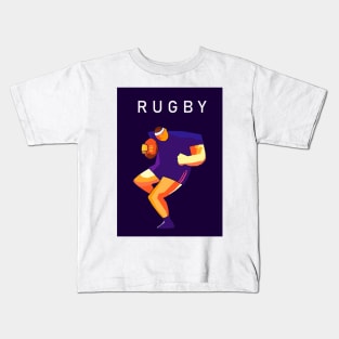 Rugby Sport Pop Art Kids T-Shirt